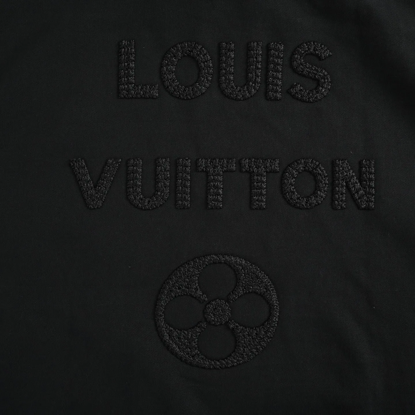 Louis Vuitton/Louis Vuitton dark woven letter logo embroidered hooded sweatshirt
